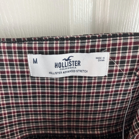 Hollister Sleeveless Plaid Dress Stretch Academia Size Medium - Picture 3 of 4